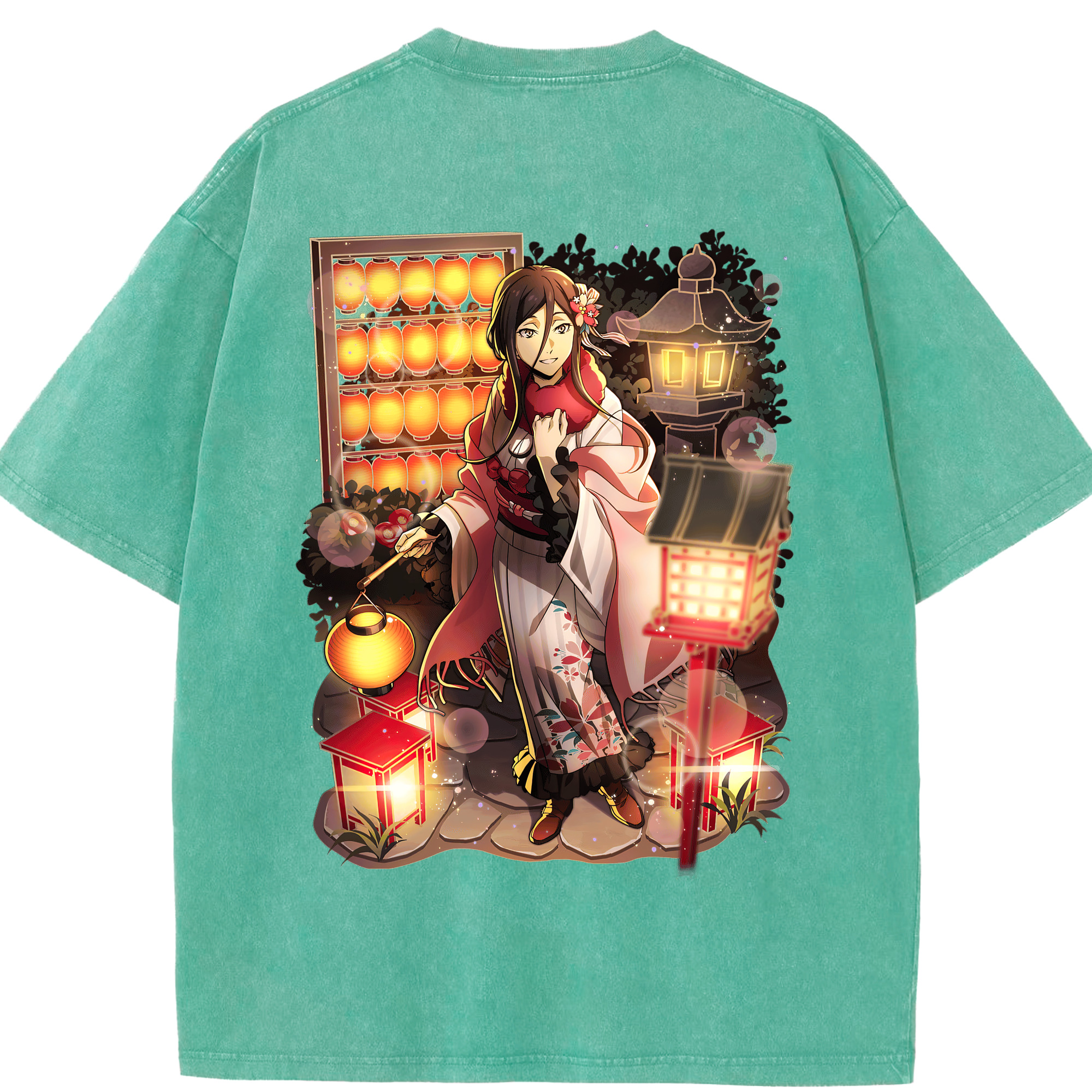 （画像用） 文豪ストレイドッグス Bungo Stray Dogs 綿100% ヴィンテージ風 半袖Tシャツ（背面プリント）